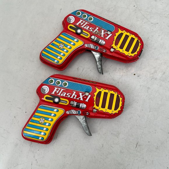 2 Vintage Shudo Flash X-1 Sparking Ray Guns - Picture 2 of 9
